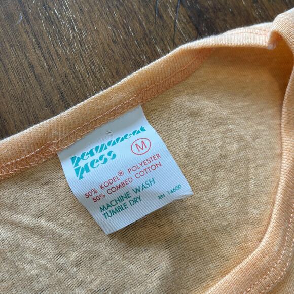 Permanent Press Shirt Womens Medium Short Sleeve Crewneck Soft Retro Classic Top - Picture 5 of 7